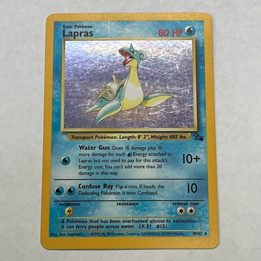 Lapras #10 Pokemon Fossil - Picture 4 of 16